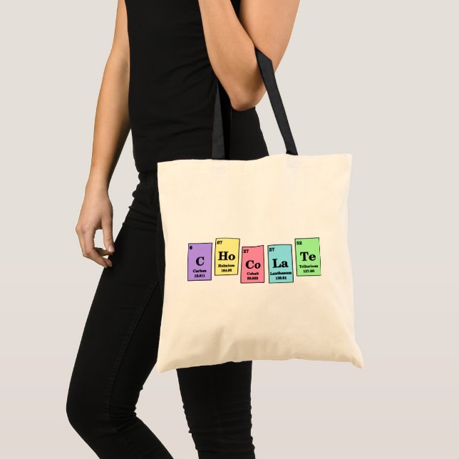 Bolsa Tote Saco de Tote de Chocolate Elementar (Frente (produto))
