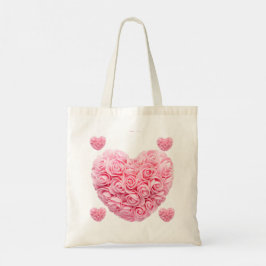 Bolsa Tote Saco de Tote de Coração Rosa