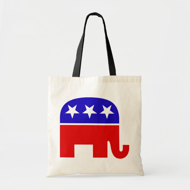 Bolsa Tote Saco de Tote de Elefante Republicano (Frente)