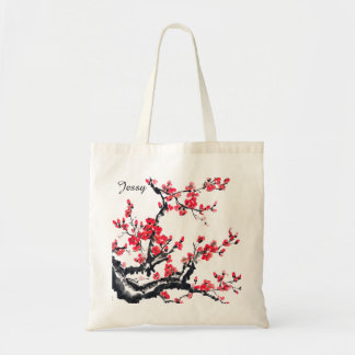 Bolsa Tote Saco de tote de estilo chinês com pinturas de Flor