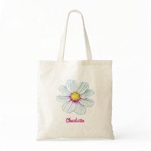 Saco de Tote de Flor Personalizado