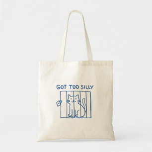 Bolsa Tote Saco de Tote de Gato Engraçado - Ficou Muito Bobo 