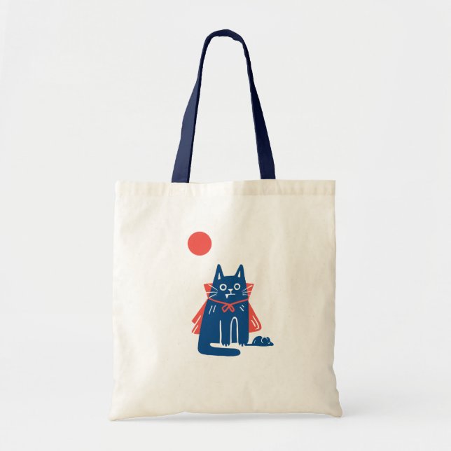 Bolsa Tote Saco de Tote de Gato Vampiro (Frente)