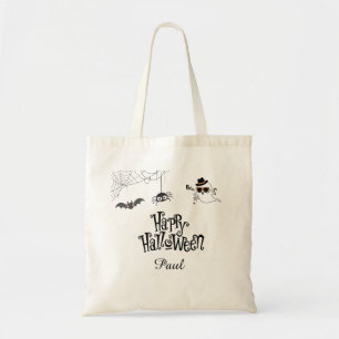 Bolsa Tote Saco de Tote de Halloween bonito e assustador
