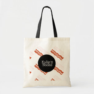 Bolsa Tote Saco de tote de livro de comida divertida de tiras