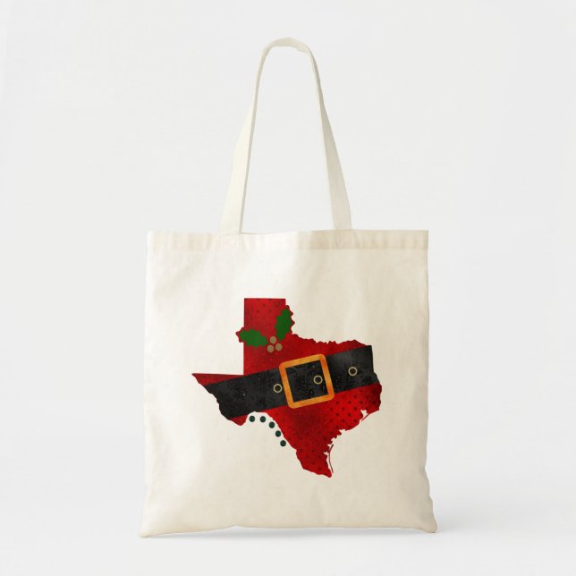 Bolsa Tote Saco de Tote de Natal do Texas (Frente)