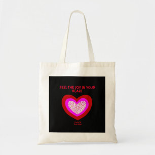 Bolsa Tote Saco de Tote de Orçamento Coração Joyful