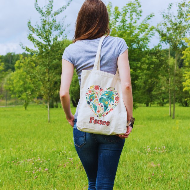 Bolsa Tote Saco de Tote de Paz (World Peace Tote)
