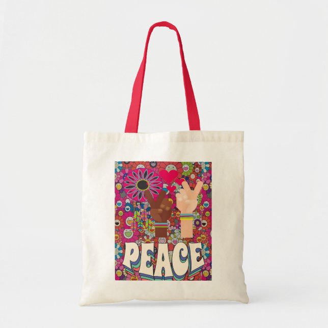 Bolsa Tote Saco de Tote de Paz (Frente)
