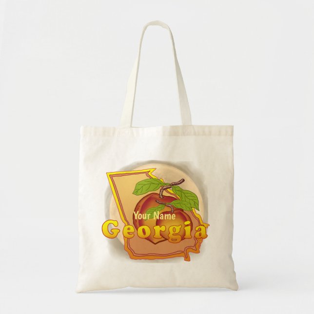 Bolsa Tote Saco de tote de Peach Georgia (Frente)