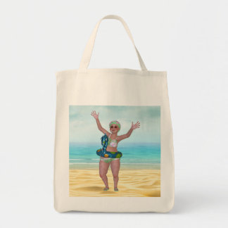 Bolsa Tote Saco de Tote de Praia com Beleza Nativa Engraçada