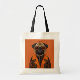 Bolsa Tote Saco de Tote de Pug Incrivelmente Spooky