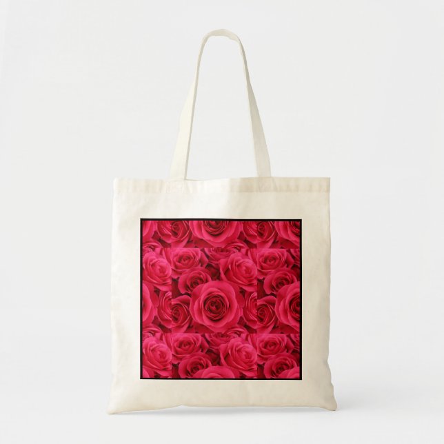Bolsa Tote saco de tote de rosa vermelha (Frente)