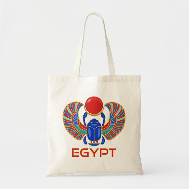 Bolsa Tote Saco de Tote de Scarab Egípcio (Frente)