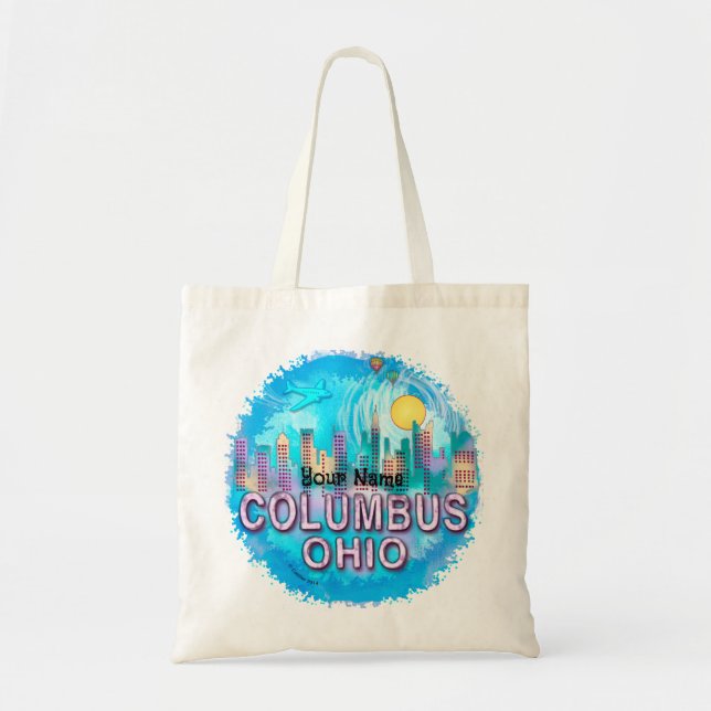 Bolsa Tote Saco de tote de Skyline Columbus (Frente)