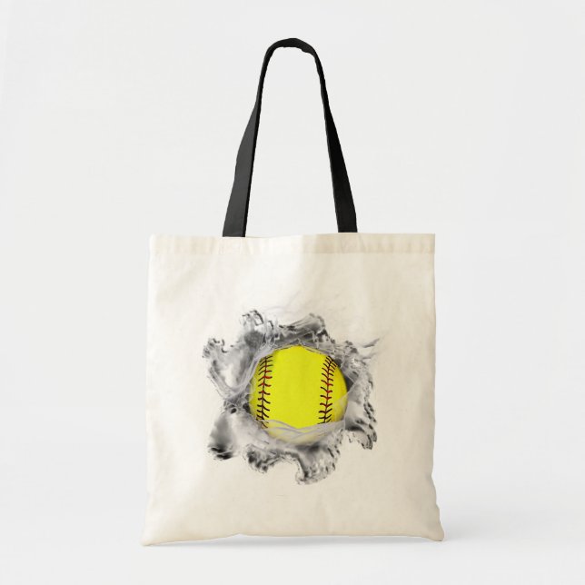 Bolsa Tote Saco de Tote de Softball (Frente)
