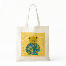 Saco de Tote de Urso Floral