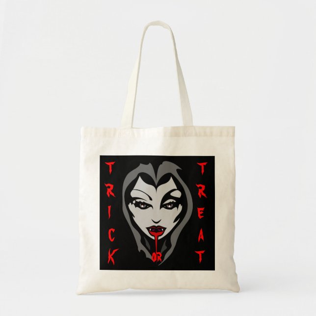 Bolsa Tote Saco de Tote de Vampiro de Bag Halloween Personali (Frente)