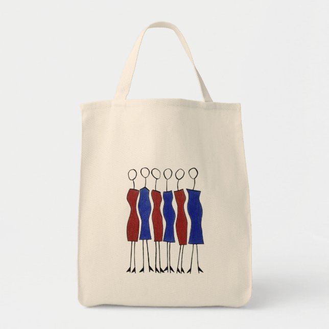 Bolsa Tote Saco de Tote (desenhado à mão por capricho) (Frente)