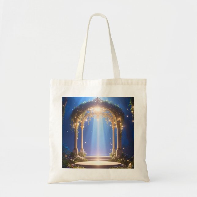 Bolsa Tote Saco de Tote do Arqueiro da Floresta Mística (Frente)