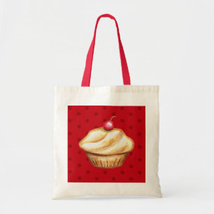 Bolsa Tote Saco de Tote do Cupcake de Cherry