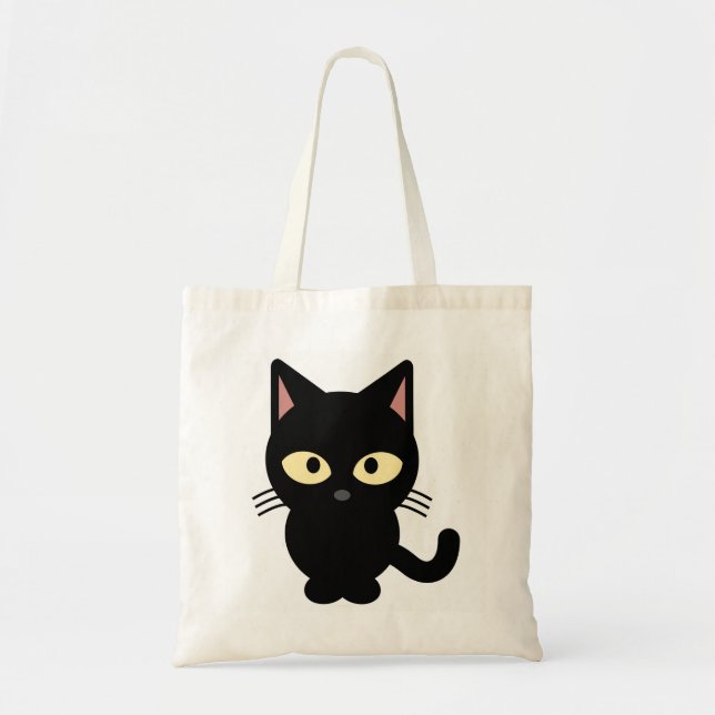 BOLSA TOTE SACO DE TOTE DO GATINHO PRETO (Frente)