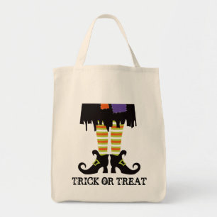 Bolsa Tote Saco de Tote do Halloween com Pernas de Bruxas
