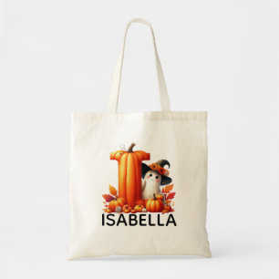 Bolsa Tote Saco de Tote do Halloween Monograma Personalizado