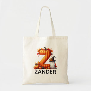 Bolsa Tote Saco de Tote do Halloween Monograma Personalizado