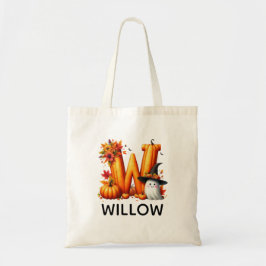 Bolsa Tote Saco de Tote do Halloween Monograma Personalizado
