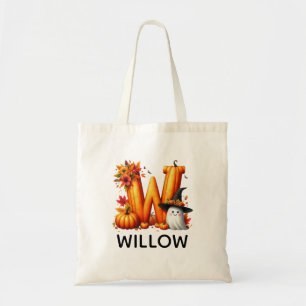 Bolsa Tote Saco de Tote do Halloween Monograma Personalizado
