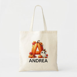 Bolsa Tote Saco de Tote do Halloween Monograma Personalizado