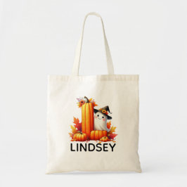 Bolsa Tote Saco de Tote do Halloween Monograma Personalizado