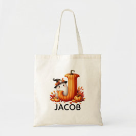 Bolsa Tote Saco de Tote do Halloween Monograma Personalizado