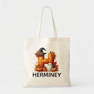 Bolsa Tote Saco de Tote do Halloween Monograma Personalizado