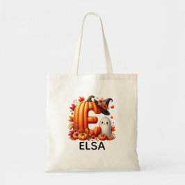 Bolsa Tote Saco de Tote do Halloween Monograma Personalizado