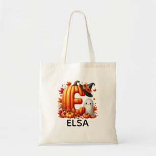 Bolsa Tote Saco de Tote do Halloween Monograma Personalizado