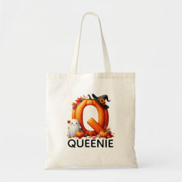 Bolsa Tote Saco de Tote do Halloween Monograma Personalizado