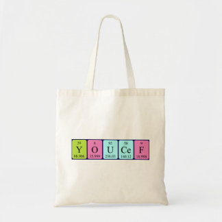 Bolsa Tote Saco de tote do nome da mesa periódica Youcef