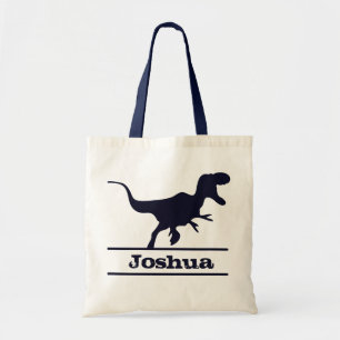 Bolsa Tote Saco de Tote do Nome Personalizado do Dinossauro