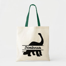 Bolsa Tote Saco de Tote do Nome Personalizado do Dinossauro d