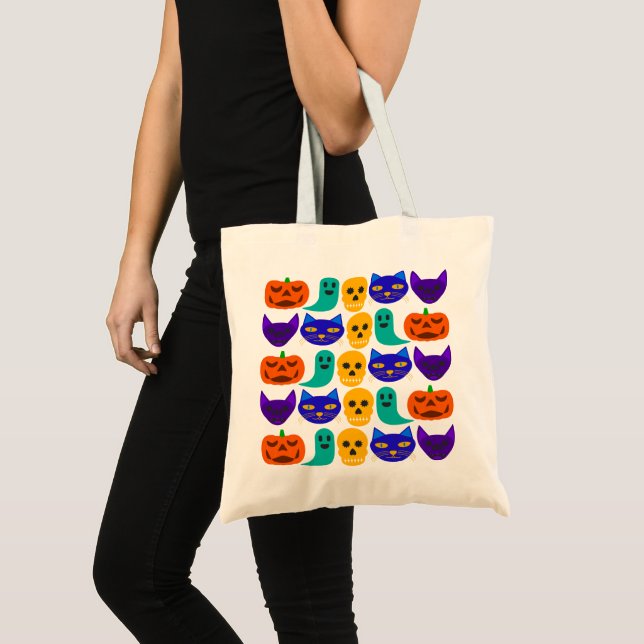 Bolsa Tote Saco de Tote do Padrão Halloween (Frente (produto))