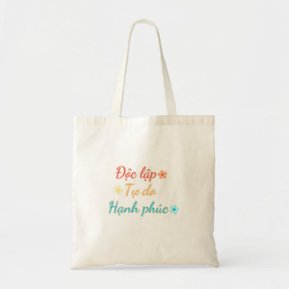 Bolsa Tote Saco de Tote do VIETNAM - Independência Liberdade