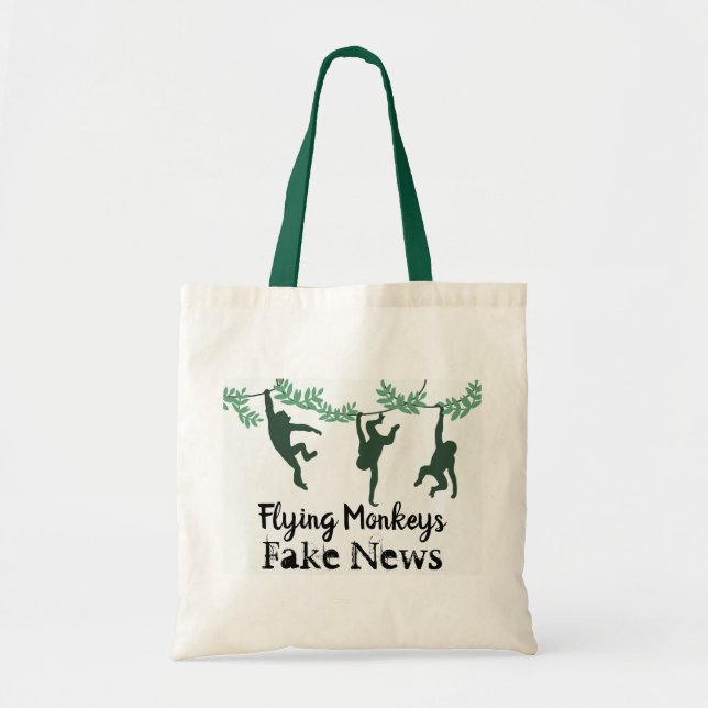 Bolsa Tote Saco de Tote dos Macacos Voadores (Frente)
