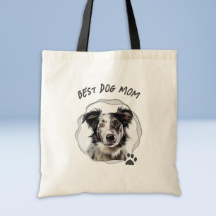 Bolsa Tote Saco de Tote Fotográfica da Mãe de Cachorro