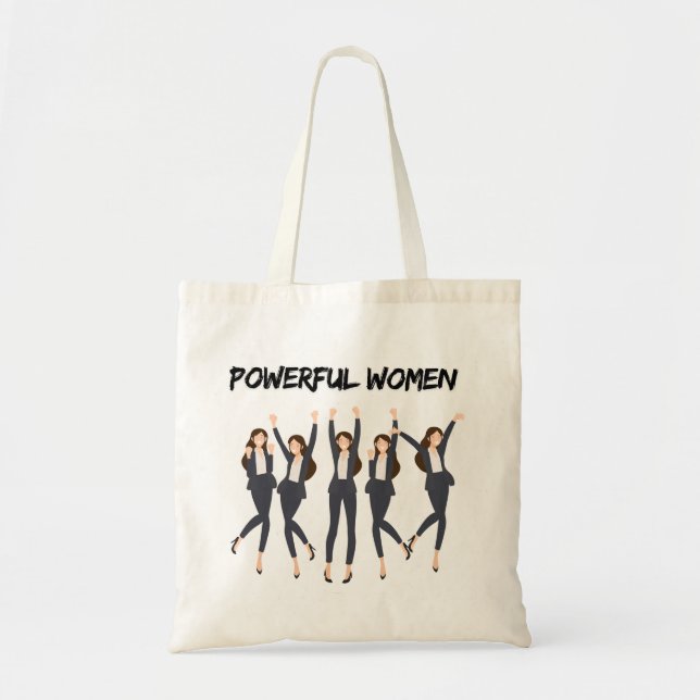 Bolsa Tote Saco de Tote Gráfico da Rainha Forte e Confiante (Frente)