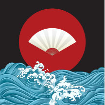 Saco de Tote Inspirado Colorido Japonês