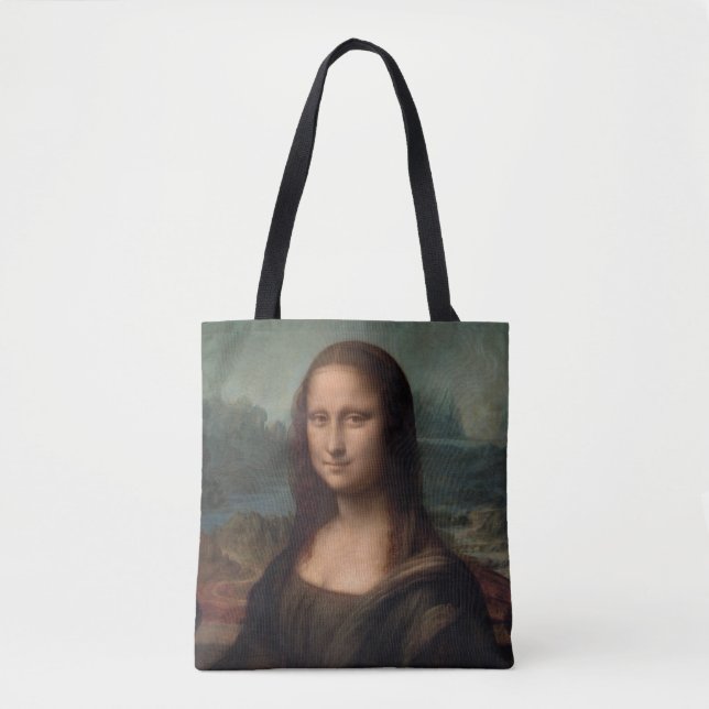 Bolsa Tote SACO DE TOTE: LEONARDO DA VINCI : A Mona Lisa (Frente)