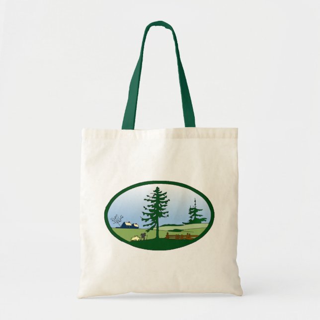 Bolsa Tote Saco de Tote Pastoral Countryside (Frente)