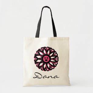 Bolsa Tote Saco de Tote Personalizado da Flor Dana Happy